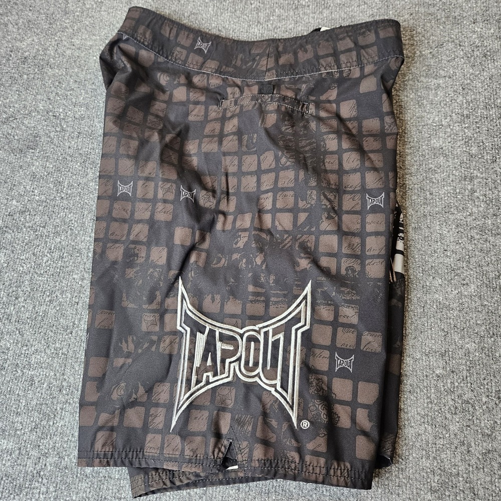 Tapout Y2k‎ MMA Boardshorts Grappling Gym Size 38 Swim Jiu Jitsu Streetwear